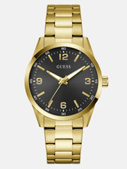 Gold-Tone and Black Analog Watch