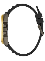 Gunmetal and Gold-Tone Multifunction Watch
