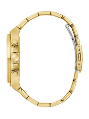 Gold-Tone Rhinestone Multifunction Watch