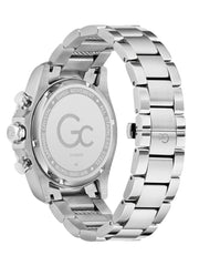 Gc Silver-Tone Chronograph Watch