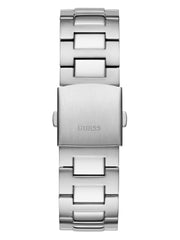 Silver-Tone and Black Multifunction Watch