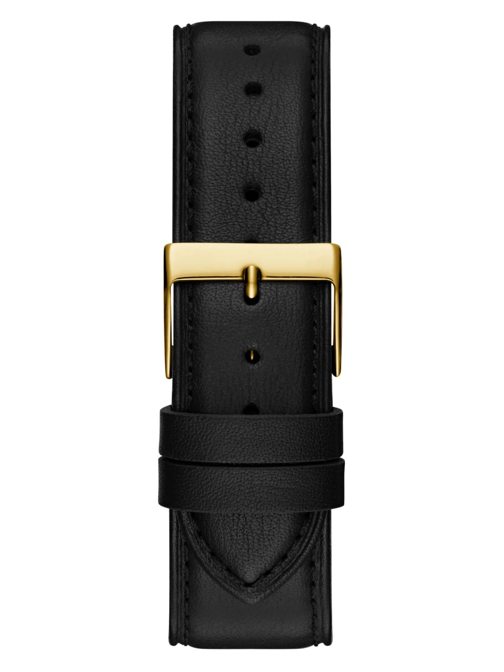 Two-Tone Leather Analog Watch