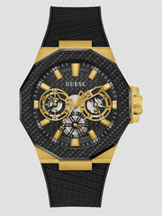 Black and Gold-Tone Multifunction Watch