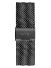 Black Mesh Analog Watch