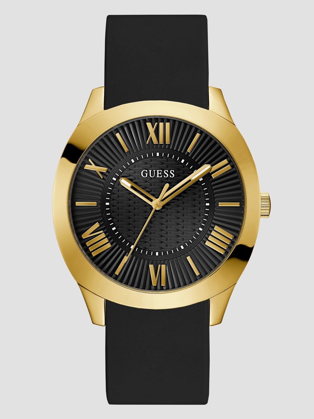 Black Silicon Analog Watch