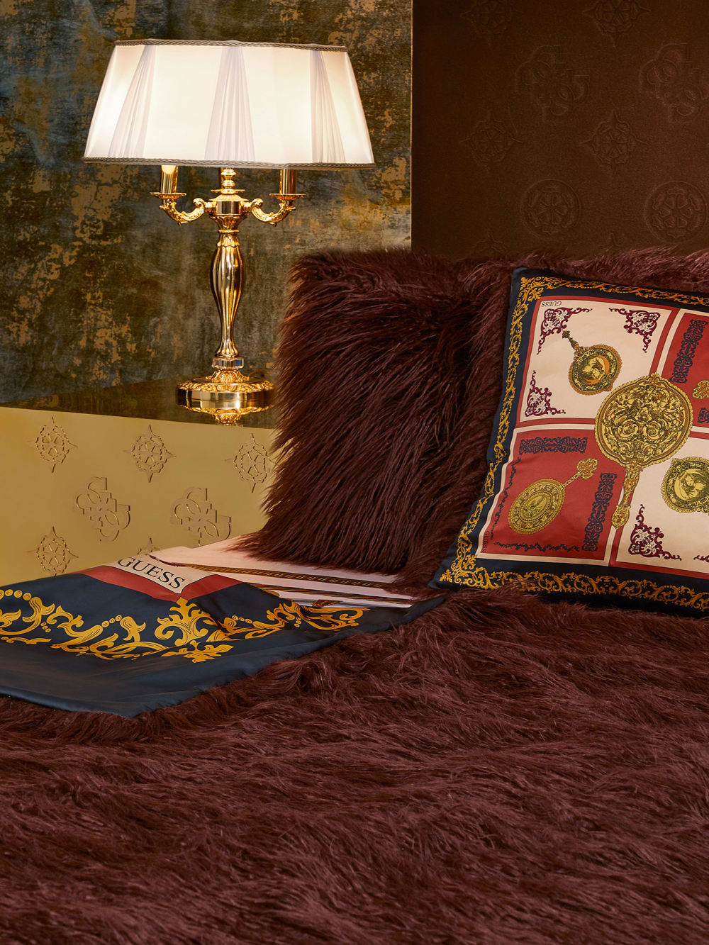 Helma Rectangular Faux-Fur Pillow