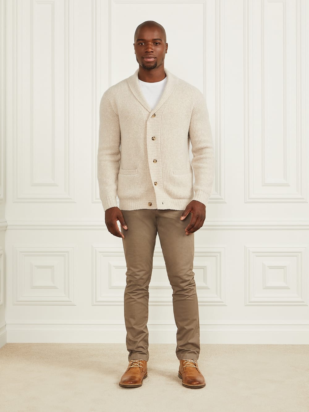 Wool-Blend Cardigan Sweater
