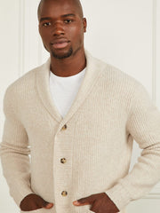 Wool-Blend Cardigan Sweater