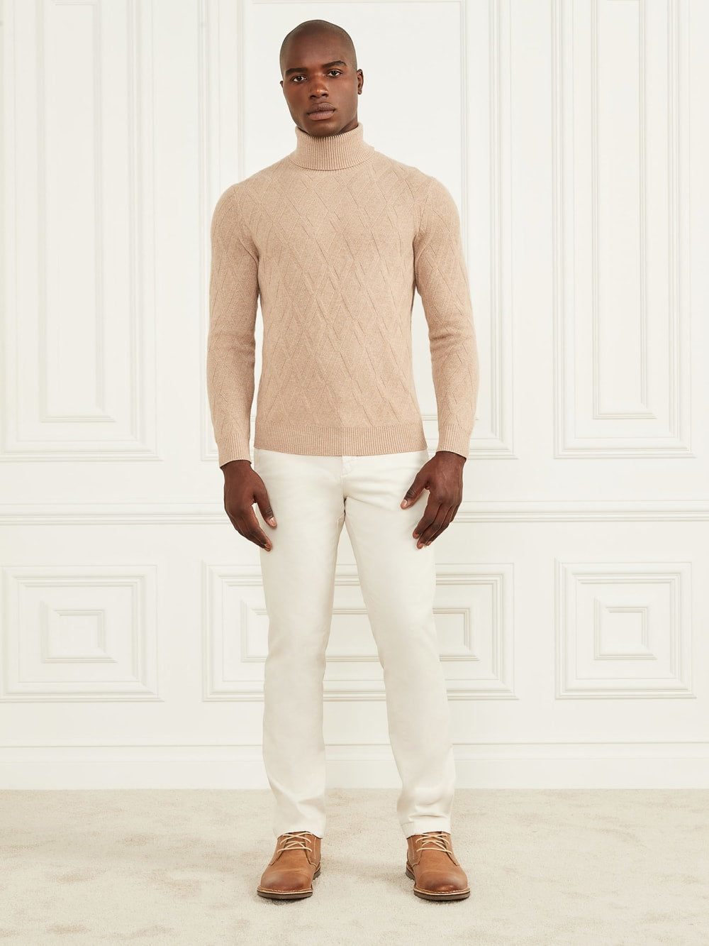 Eco Rhombus Turtleneck Sweater
