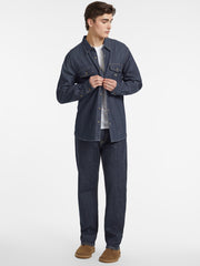 Classic Long-Sleeve Denim Shirt