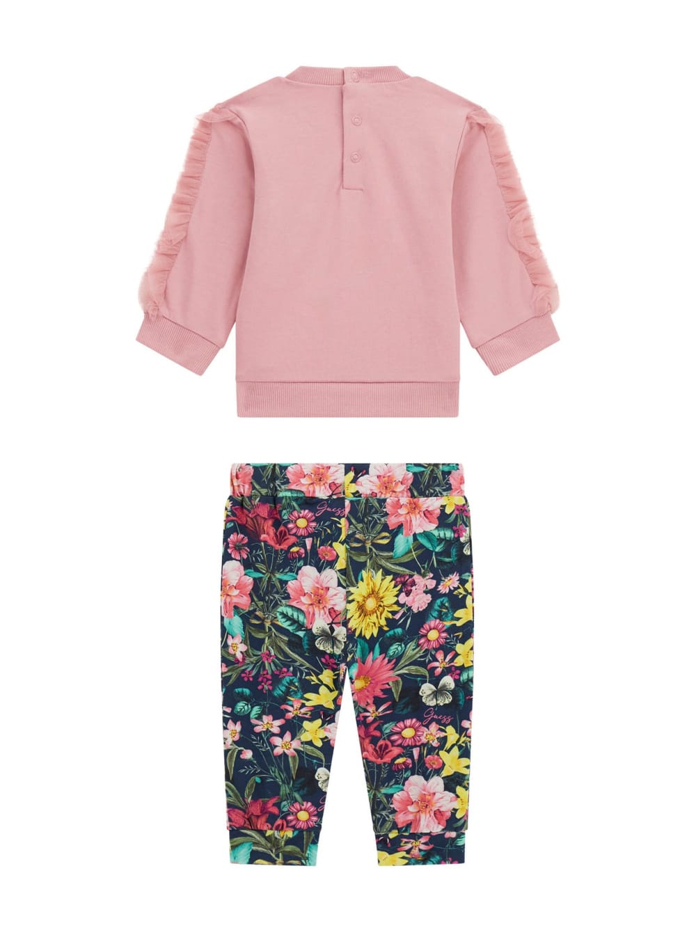 Sweatshirt and Floral Pants Set (0-24M)