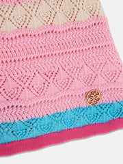 Crocheted mini dress