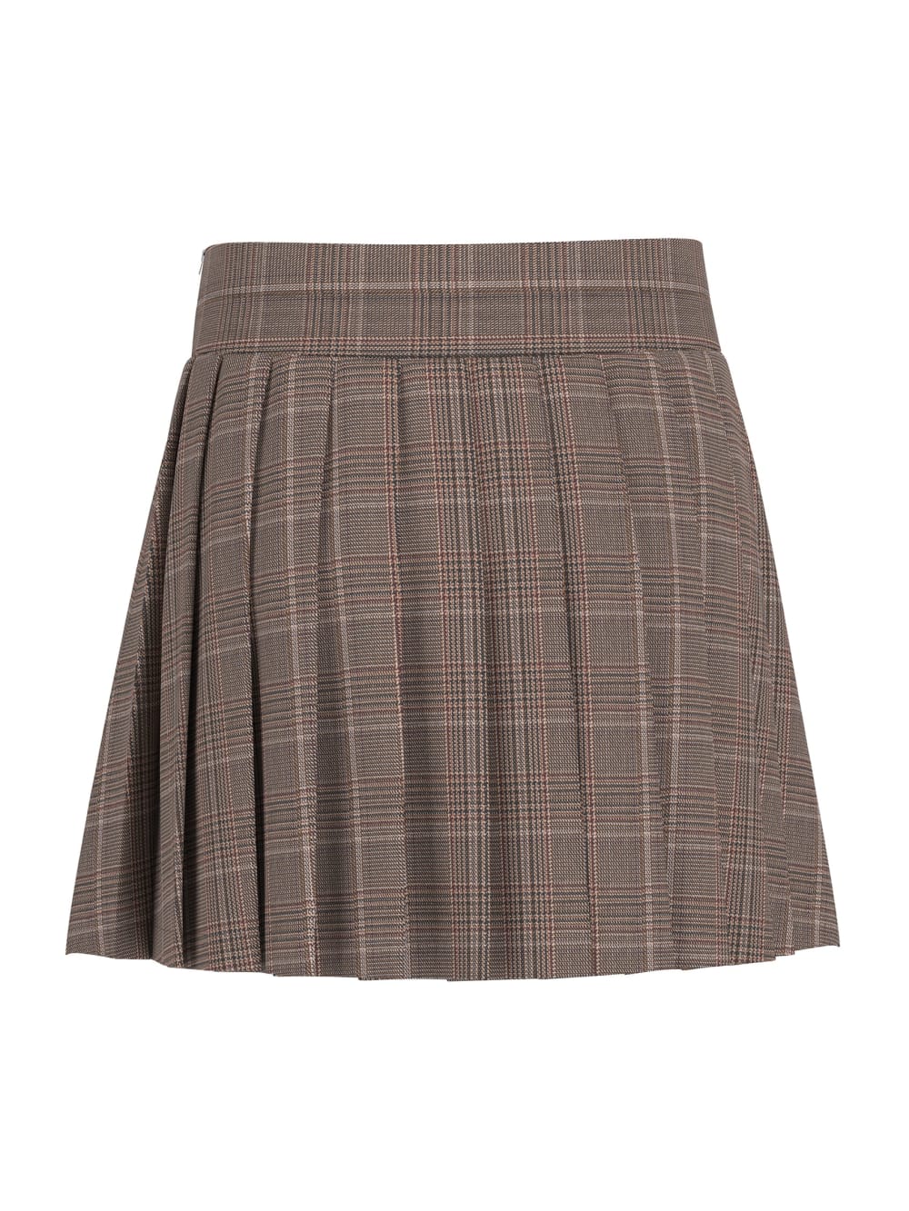 Pleated Plaid Mini Skirt (7-16)