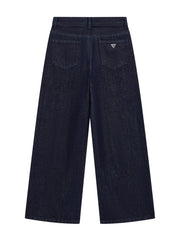 Lurex palazzo jeans