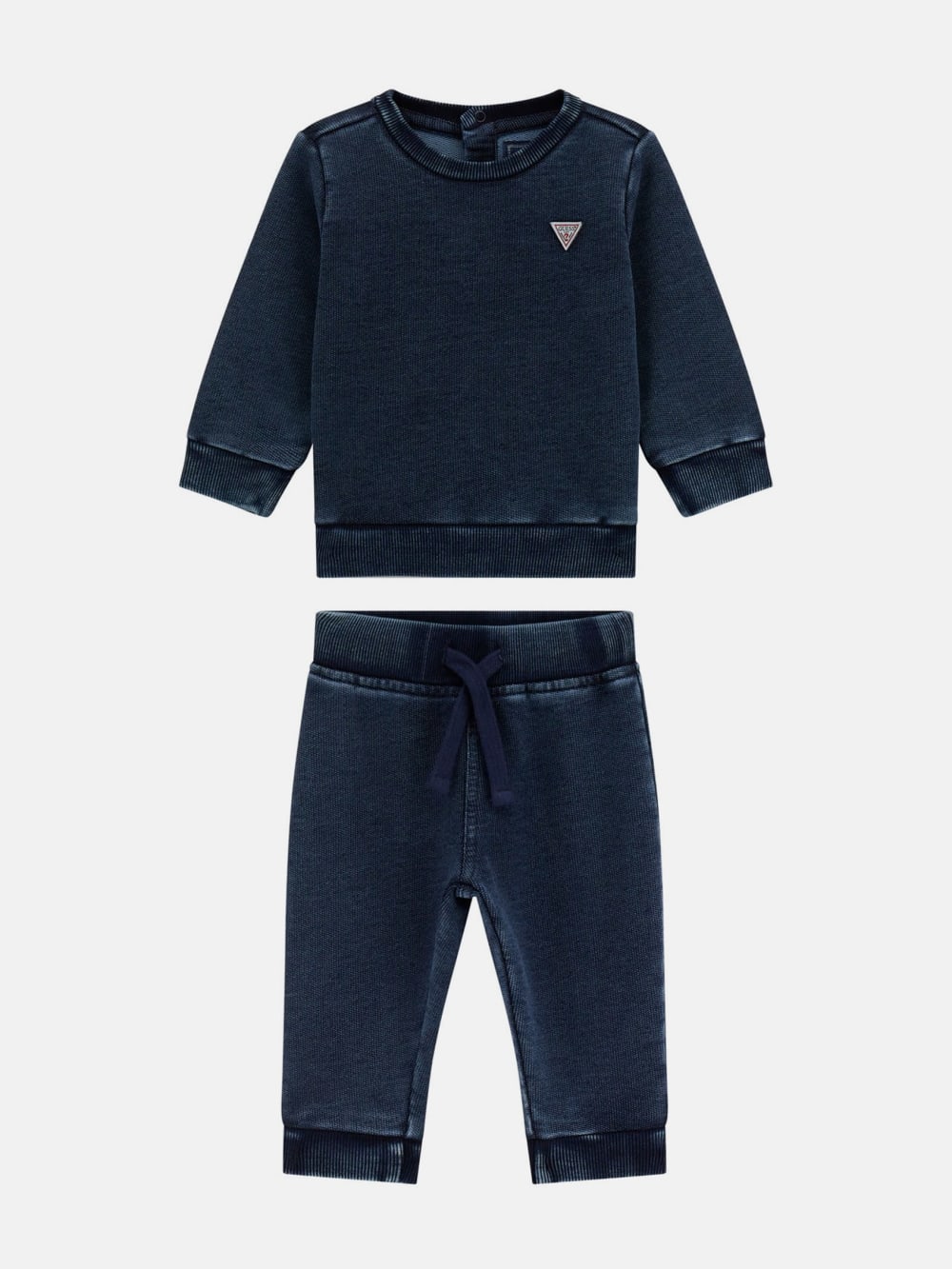 Washed Denim Sweatshirt and Pants (0-24M)