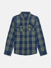 Plaid Twill Long-Sleeve Shirt (7-16)