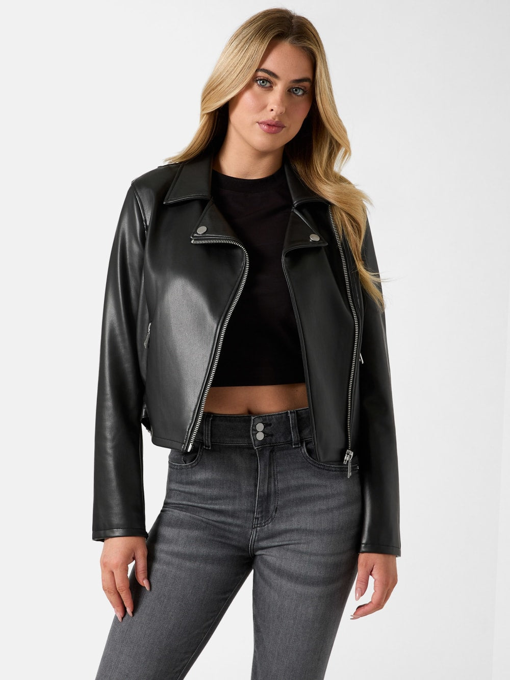 Miko Faux-Leather Moto Jacket