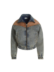 zip denim jacket