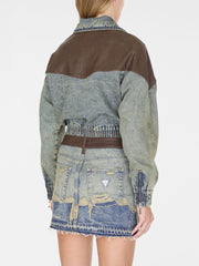 zip denim jacket