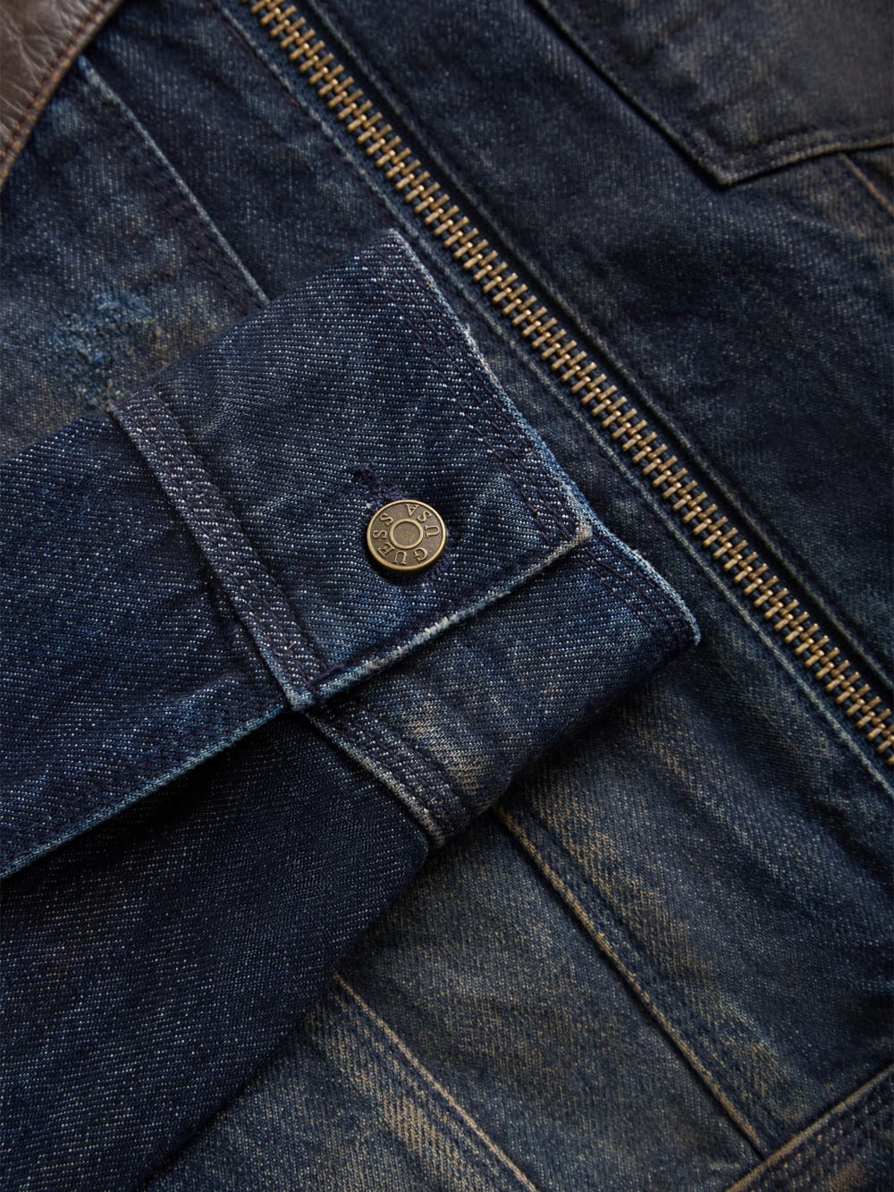 contrast denim jacket