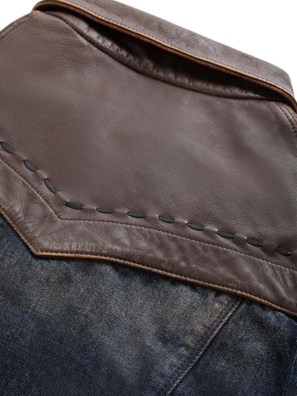 contrast denim jacket