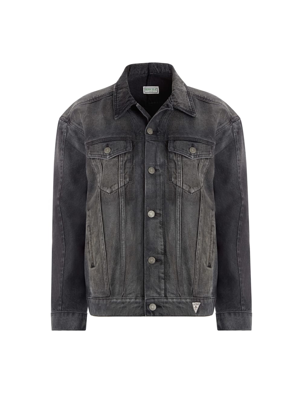 oversized pieced denim jacket