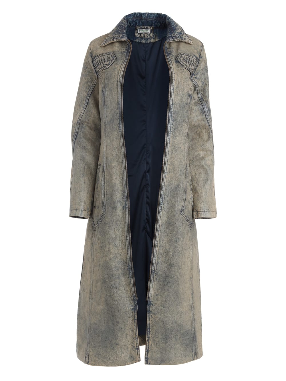 long denim coat