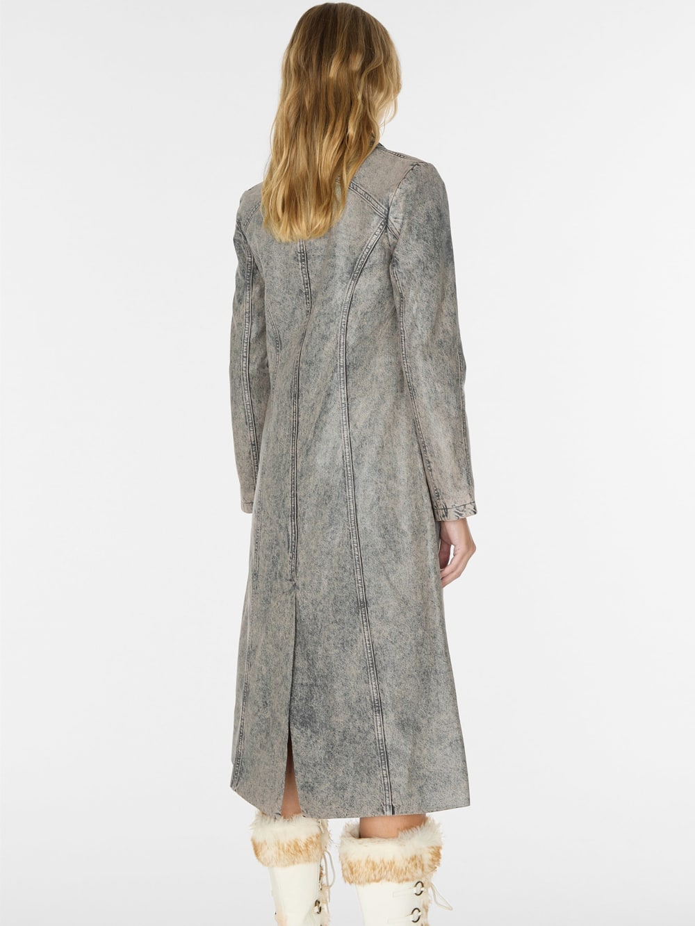 long denim coat