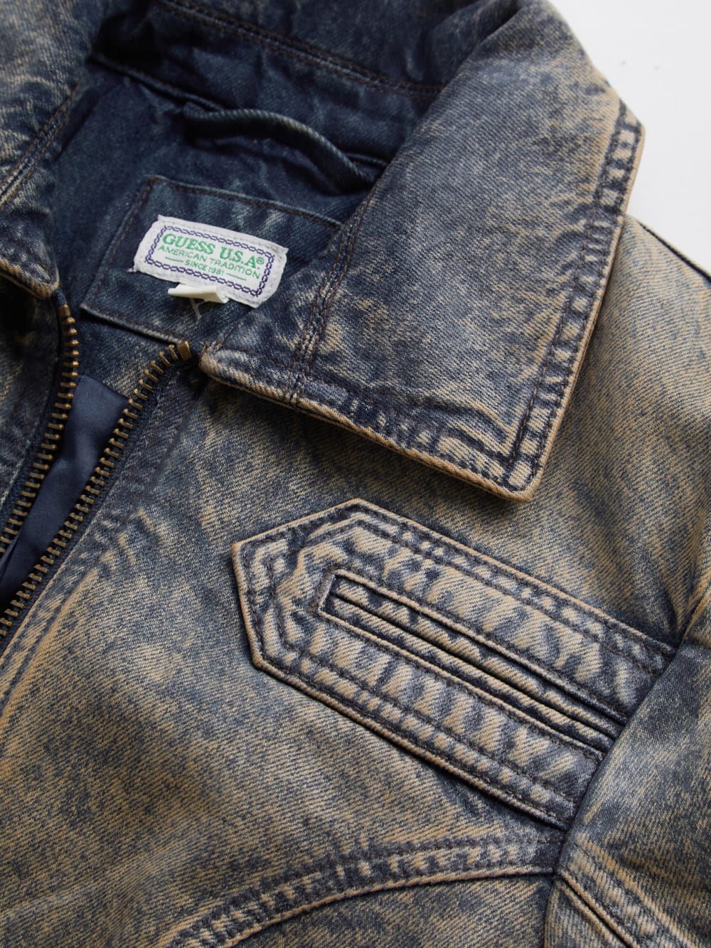long denim coat