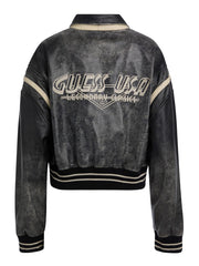 vintage cropped leather jacket