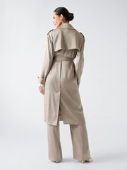 Eva Satin Trench Coat