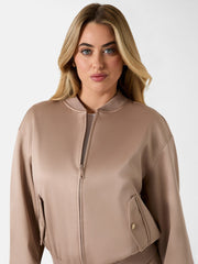 Nylon bomber jacket