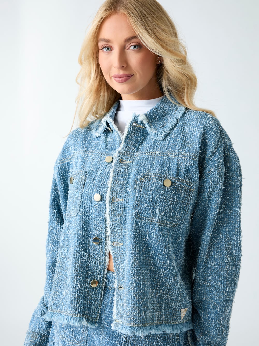 Denim tweed jacket