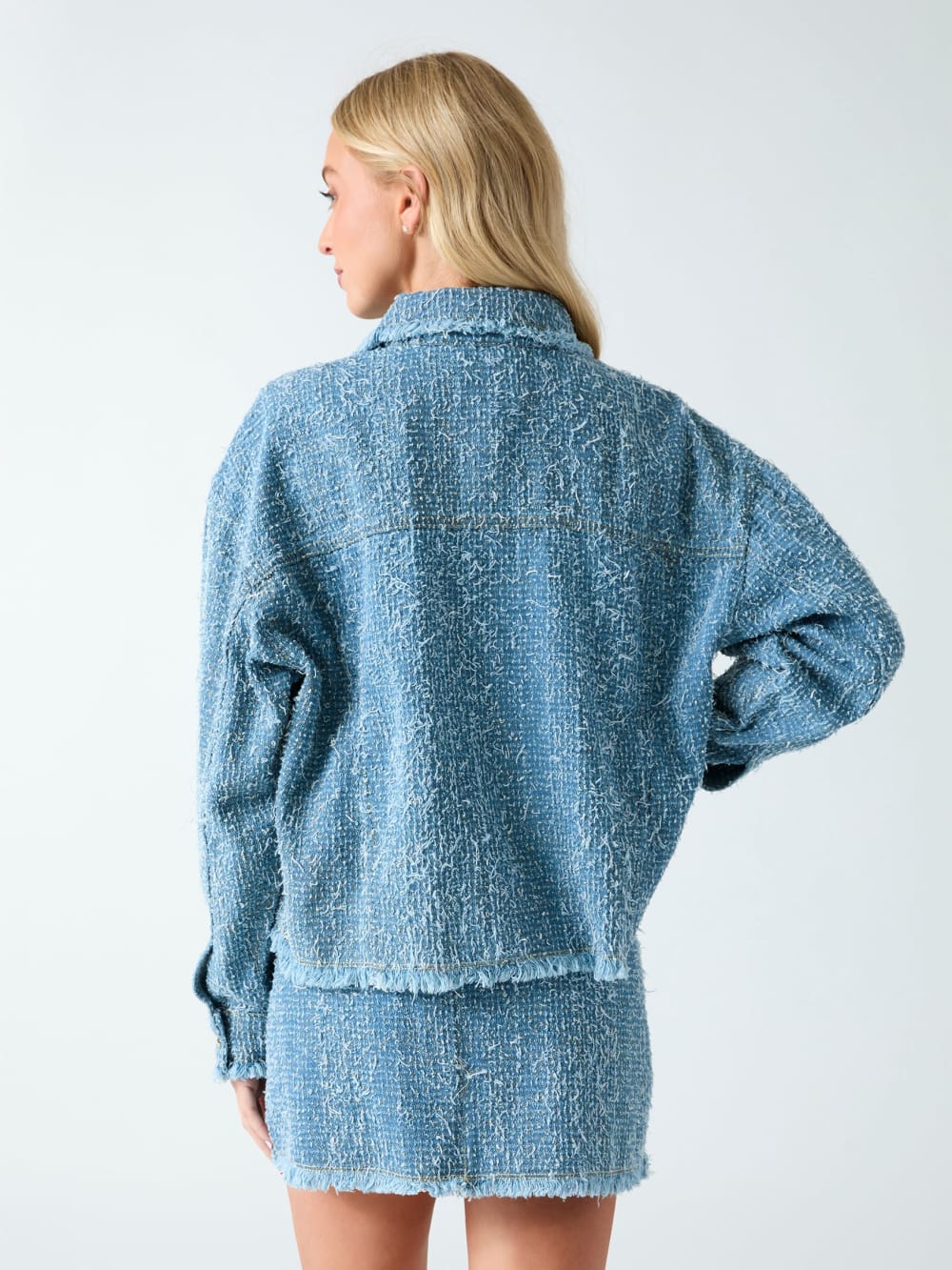 Denim tweed jacket
