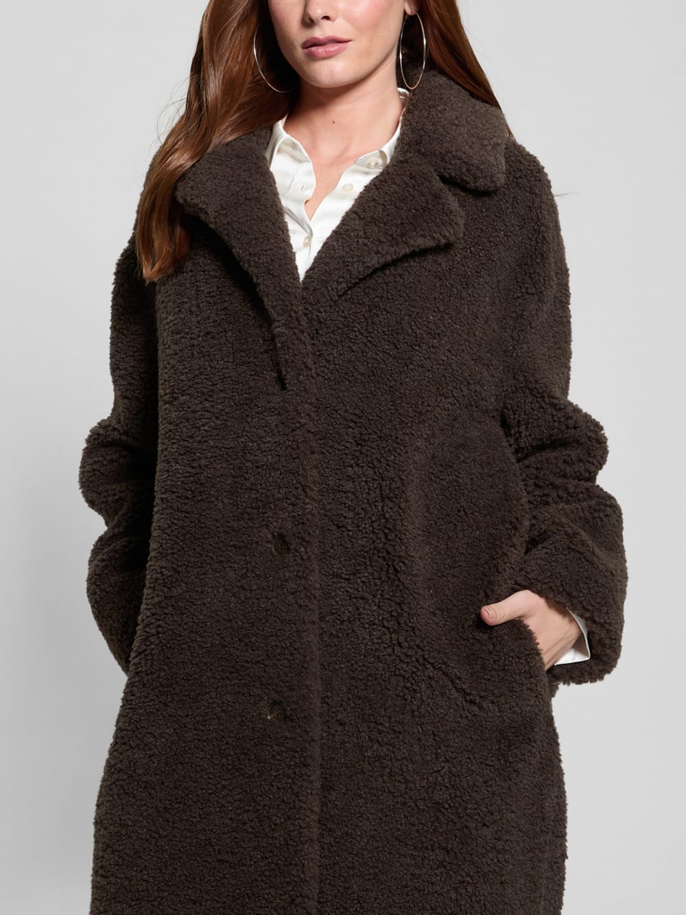 Eco Alina Teddy Longline Coat