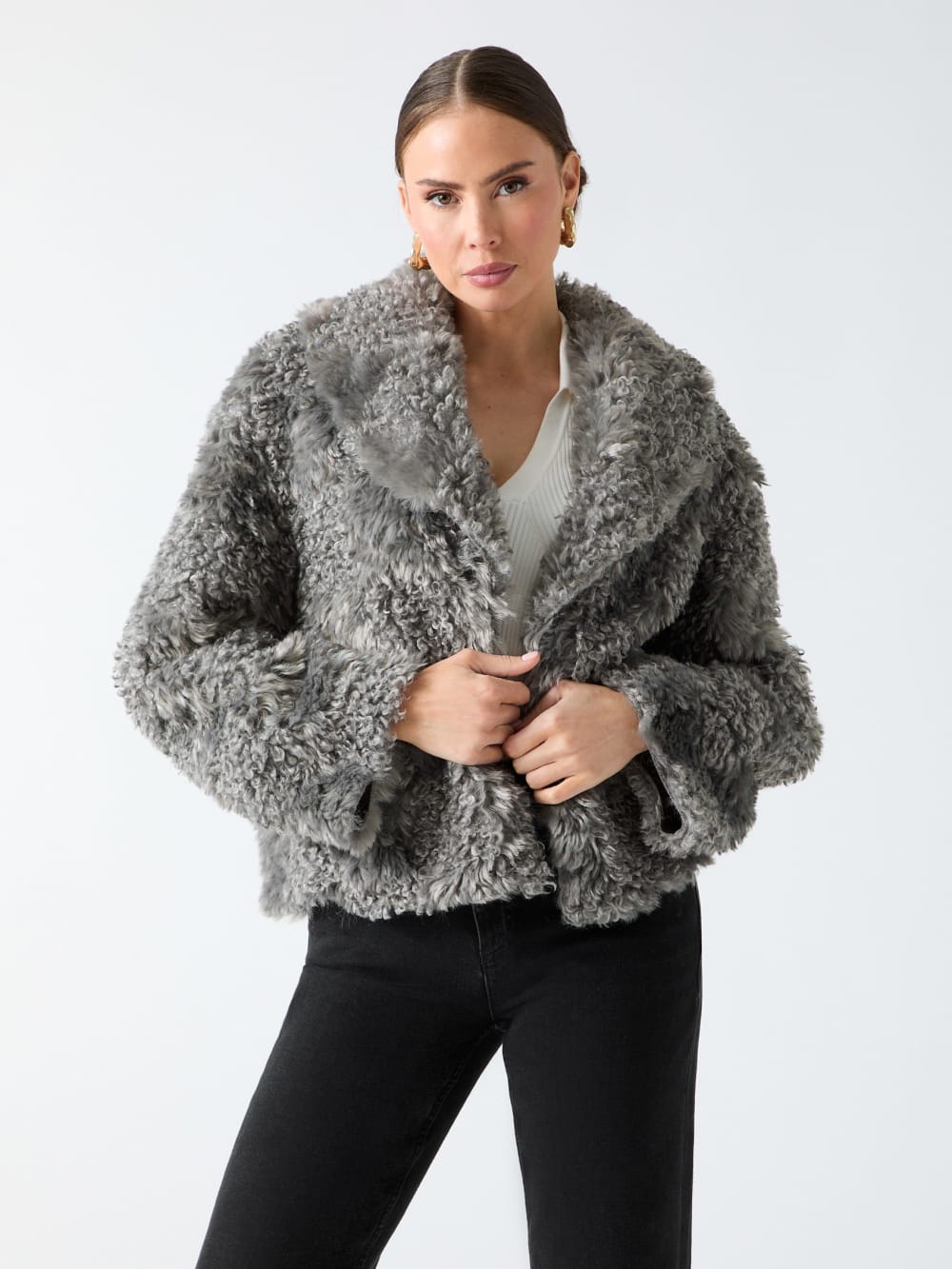 Margot Longline Faux-Fur Coat