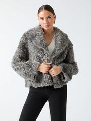 Margot Longline Faux-Fur Coat
