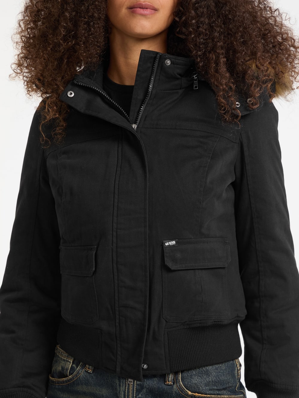 GUESS Originals Eco Faux-Fur Hooded Parka