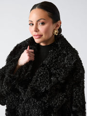 Margot Longline Faux-Fur Coat