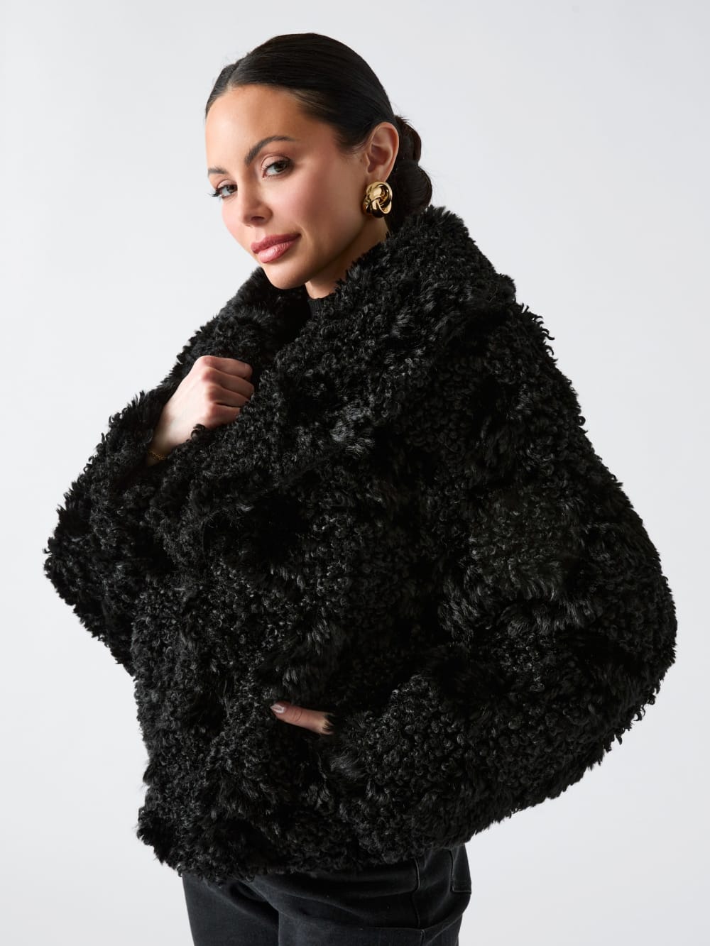 Margot Longline Faux-Fur Coat