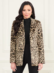 Pamela Printed Velvet Blazer