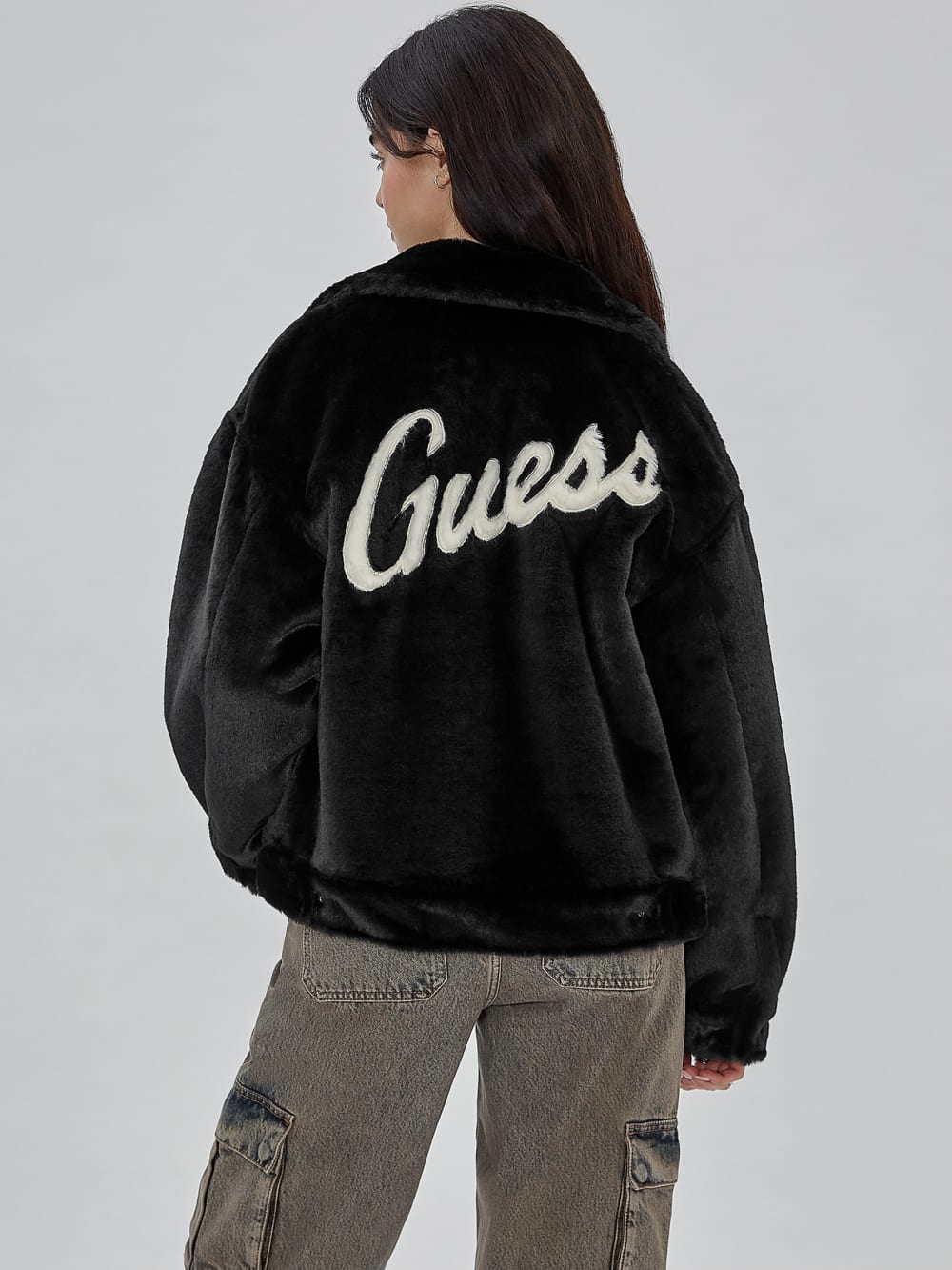 GUESS Originals Oversized Fur Jacket
