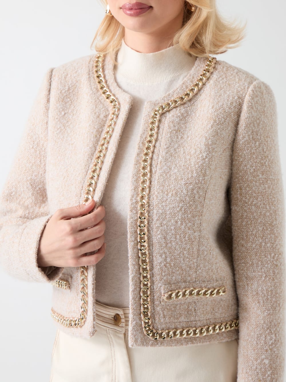Helene Cropped Tweed Jacket