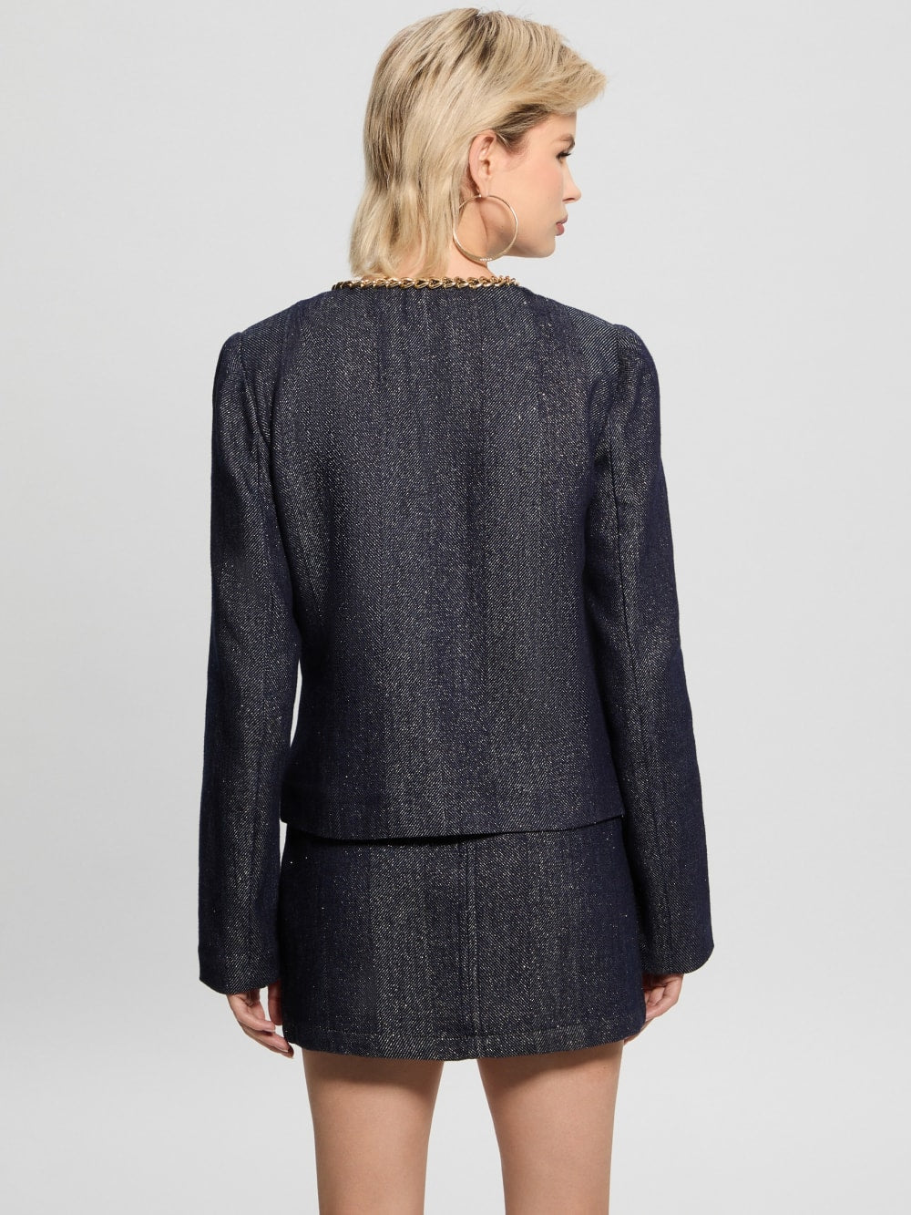 Chana Shimmer Denim Jacket