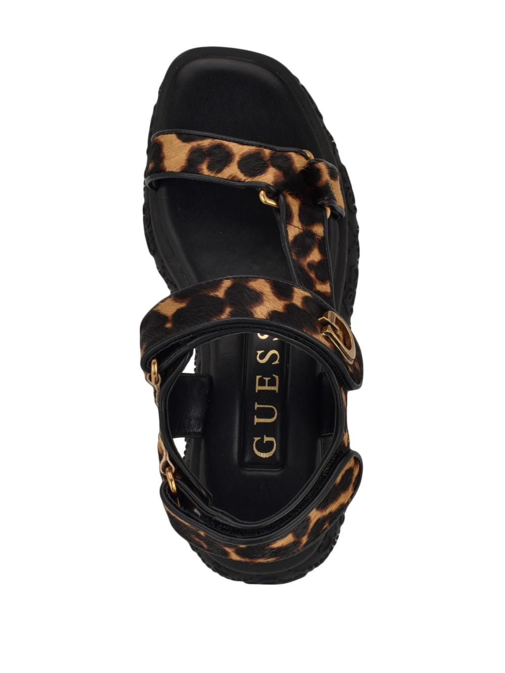 Lanara Leopard Strapped Sandal