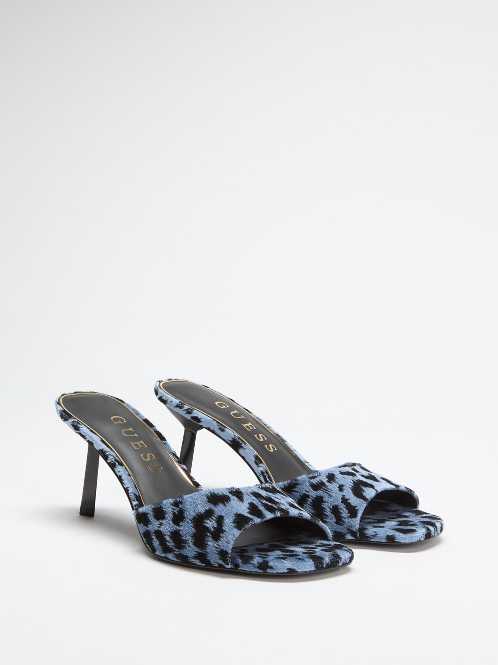 Carisse Velvet Stiletto Mule Sandals