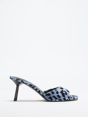 Carisse Velvet Stiletto Mule Sandals
