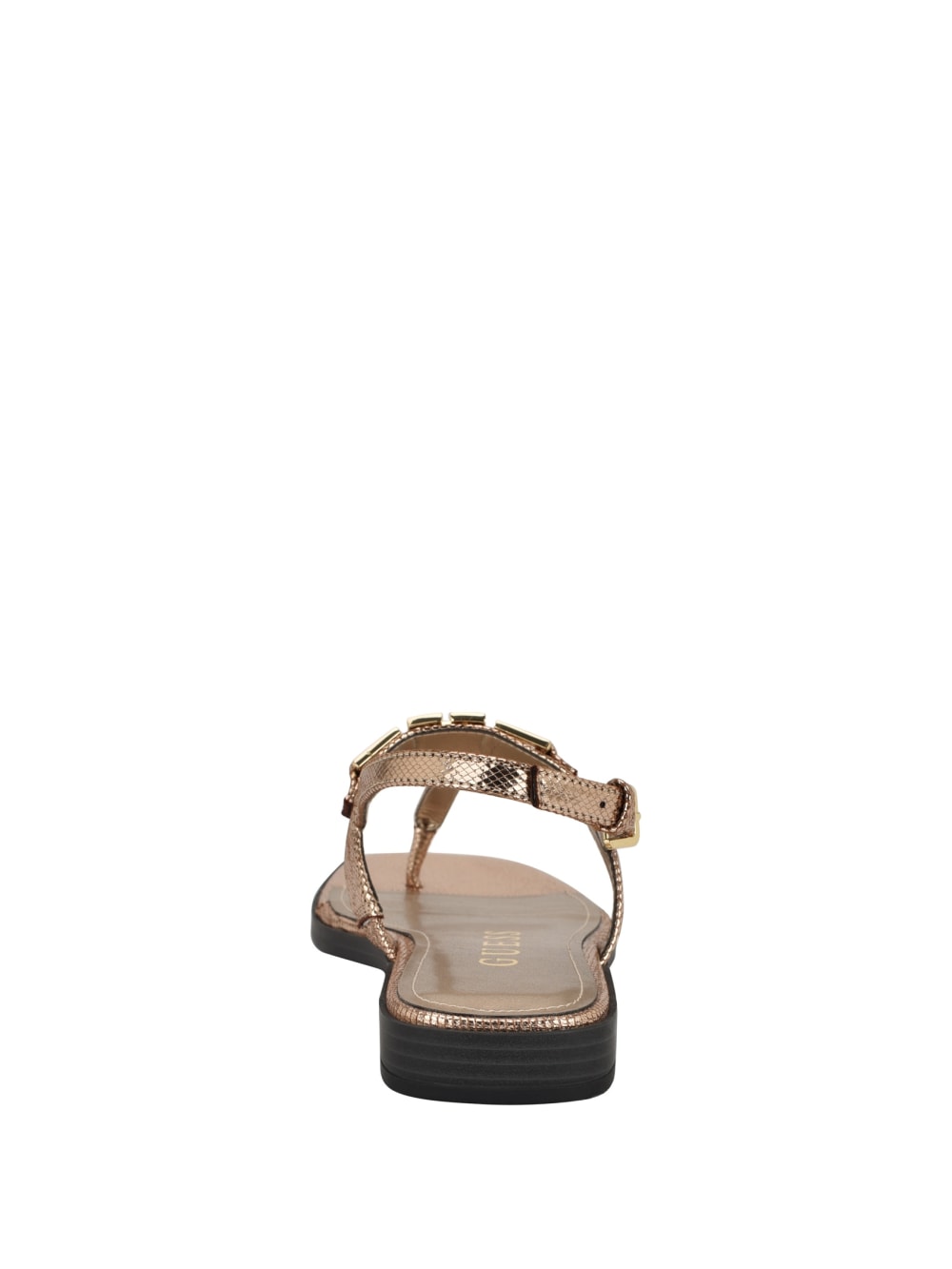 Reality Metallic T-Strap Sandals