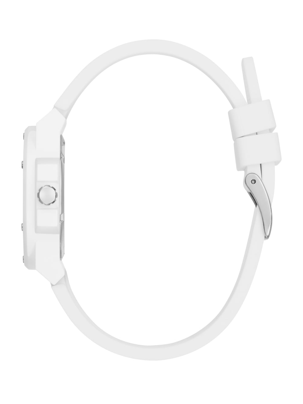 White Analog Silicon Watch
