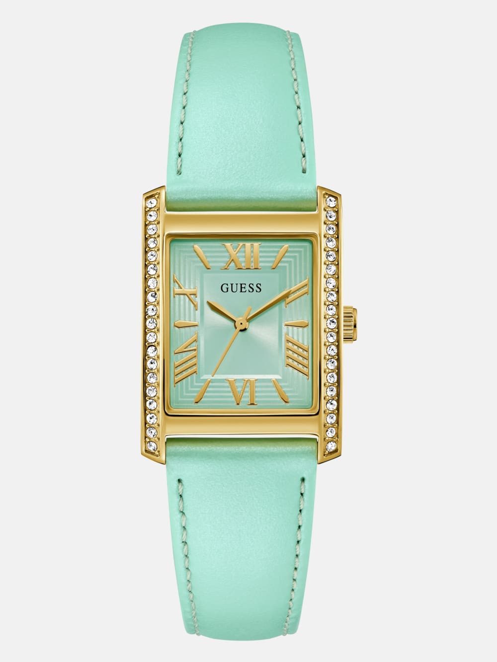 Blue Leather Analog Watch